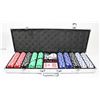 Image 1 : POKER CHIP SET INCLUDES DICE, CARDS AND CHIPS.