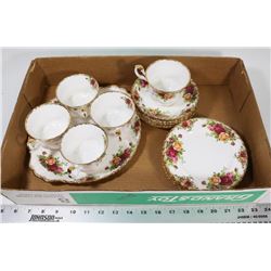 18PC ROYAL ALBERT OLD COUNTRY ROSES CHINA DISHES