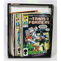 BOX OF 1980'S TRANSFORMER COMICS