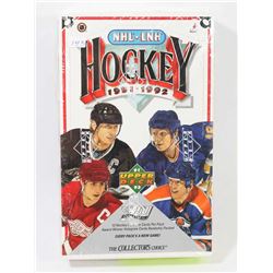 1991-92 UPPER DECK HOCKEY FACTORY SEALED BOX