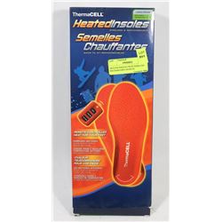 HEATED INSOLES WITH WIRELESS RECHARGABLE REMOTE