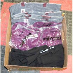 BOX W/NEW ITEMS - 4 TOTES, 4 TOQUES,