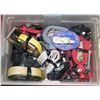 Image 1 : CLEAR BIN FULL OF DIE DOWN STRAPS AND