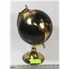 Image 1 : BLACK AND GOLD DECORATIVE GLOBE.
