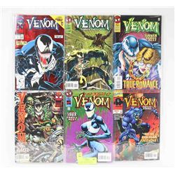 LOT OF 6 ASSORTED MARVEL VENOM COMICS INCLUDING