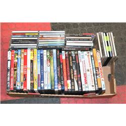 LOT OF APPROX 30 MOVIES & 29 CDS.