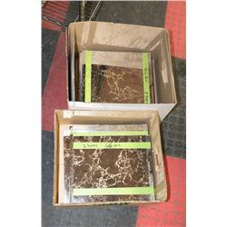 66PC GOLD MARBLE STYLE MIRROR 12"X12.