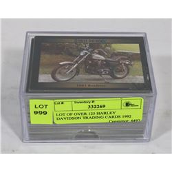 LOT OF OVER 125 HARLEY DAVIDSON TRADING CARDS 1992
