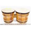 Image 1 : SET OF BONGO DRUMS.