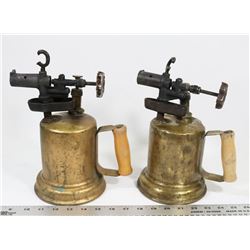 A PAIR OF VINTAGE BUTLER BLOW TORCHES.