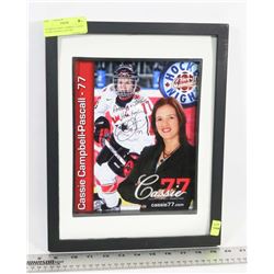 FRAMED CASSIE CAMBELL LADIES TEAM CANADA