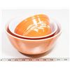 Image 1 : SET OF 3 VINTAGE PYREX OVENSAFE BOWLS.