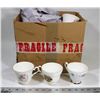 Image 1 : ASSORTED TEA CUPS AND SAUCERS