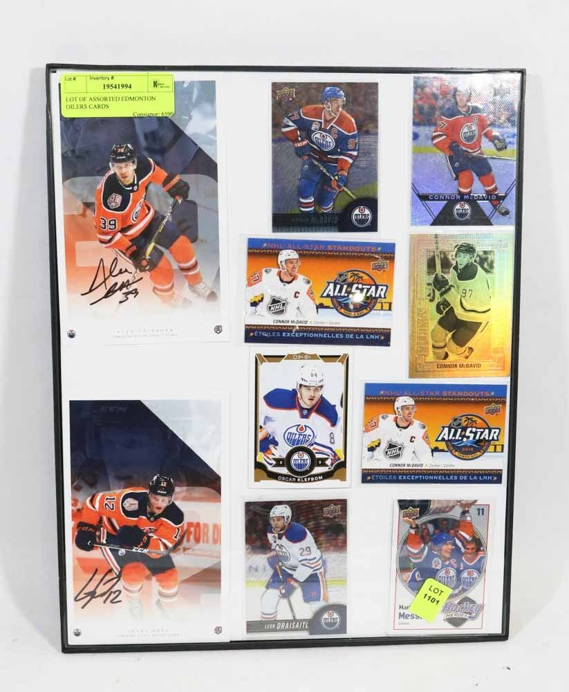 LOT OF ASSORTED EDMONTON OILERS CARDS