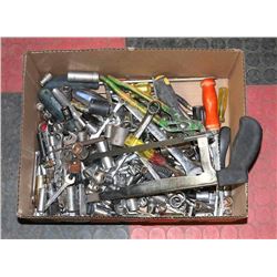 BOX OF ASSORTED TOOLS
