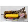 Image 1 : 86) SMALL BOX OF ASSORTED TOOLS AND MORE