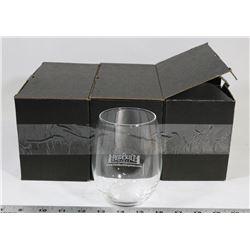 6 NEW WINE/WATER GLASSES BRANDED REID BUILT