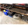 Image 1 : 2 BINS OF ASSORTED PARTS, TOOLS, HARDWARE, ROPE & MORE
