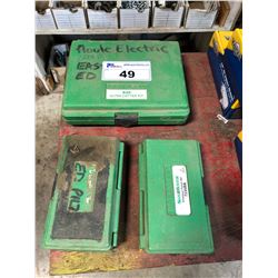 2 GREENLEE KNOCKOUT PUNCH SETS & ULTRA CUTTER KIT