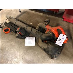 CORDLESS BLACK & DECKER LEAF BLOWER WITH BATTERY & CHARGER