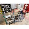 Image 1 : ASSORTED ROLLER STANDS, COPPER PIPE, SLEDGEHAMMER & STEP STOOL