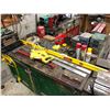 Image 1 : CONTENTS OF TOP OF WORKBENCH INCLUDING: DRILL BITS, LEVEL, SLEDGEHAMMER & MORE