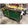 Image 1 : HEAVY DUTY MOBILE WORK BENCH WITH BENCH VISE