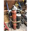 Image 1 : WELDING BOTTLE CART WITH TORCH, HOSE & FACE SHIELD