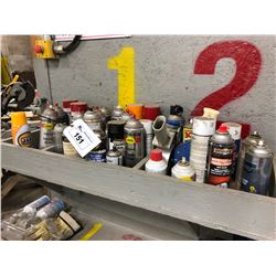 ASSORTED SPRAY PAINT & LUBRICANTS