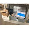 Image 1 : METAL JOB BOX WITH ASSORTED COIL NAILS & MORE
