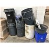 Image 1 : ASSORTED GARBAGE CANS