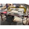 Image 1 : GENERAL INTERNATIONAL 10 INCH TABLE SAW WITH FENCE, EXCALIBUR SAFETY ARM, 2 X 10 FT CONVEYORS &