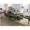 Image 1 : LARGE HEAVY DUTY JWM INDUSTRIAL WOOD PLANER WITH 10 FT & 4 FT ROLLER CONVEYORS
