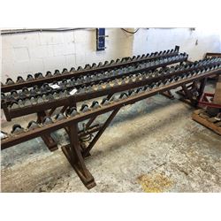 PAIR OF STOCK ROLLER CONVEYORS - APPROX. 12 FT