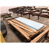 Image 1 : HEAVY DUTY METAL STOCK CART - APPROX. 6 X 4 FT WITH ASSORTED LUMBER