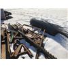 Image 3 : REMAINING METAL CONTENTS IN AREA INCLUDING: SAWHORSES, LARGE WORK TABLE, CHAIN LINK FENCING,