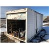 Image 1 : TRUCK CARGO BOX, STORAGE SHELTER - APPROX 16 X 7.5 FT