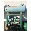 Image 1 : LARGE WESTINGHOUSE POWERED HORIZONTAL AIR COMPRESSOR ON HEAVY DUTY METAL STAND