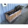 Image 2 : 2 WOODEN PLANTER BOXES - APPROX. 4 FT X 15 INCH