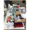 Image 2 : LOT OF FIRST AID SUPPLIES, THREE CHAIRS, DESK AND MORE