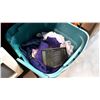 Image 1 : TOTE OF HEATER AND CLOTHES