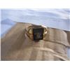 Image 2 : STERLING SILVER MENS RING W/ LETTER R INITIAL