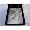 Image 1 : STERLING SILVER ROPE CHAIN W/ CRYSTAL PENDANT