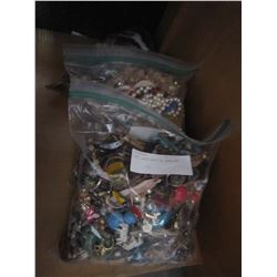 THREE LARGE BAGS OF JEWELLRY