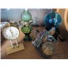 Image 2 : LOT OF COLLECTABLES WITH OIL LAMP GREEN GLASS AND PLASMA LAMP