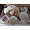 Image 2 : 2 TRAYS ROYALTY CHINA, AND CHINA CUPS AND SAUCERS