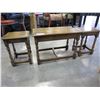 Image 2 : OAK NESTING COFFEE TABLE SET