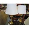 Image 2 : PAIR OF BRASS TABLE LAMPS