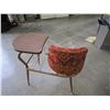 Image 2 : MID CENTURY PHONE TABLE W/ SWIVEL CHAIR