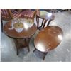 Image 2 : MAHOGANY 3 PCS GLASSTOP COFFEE TABLE SET